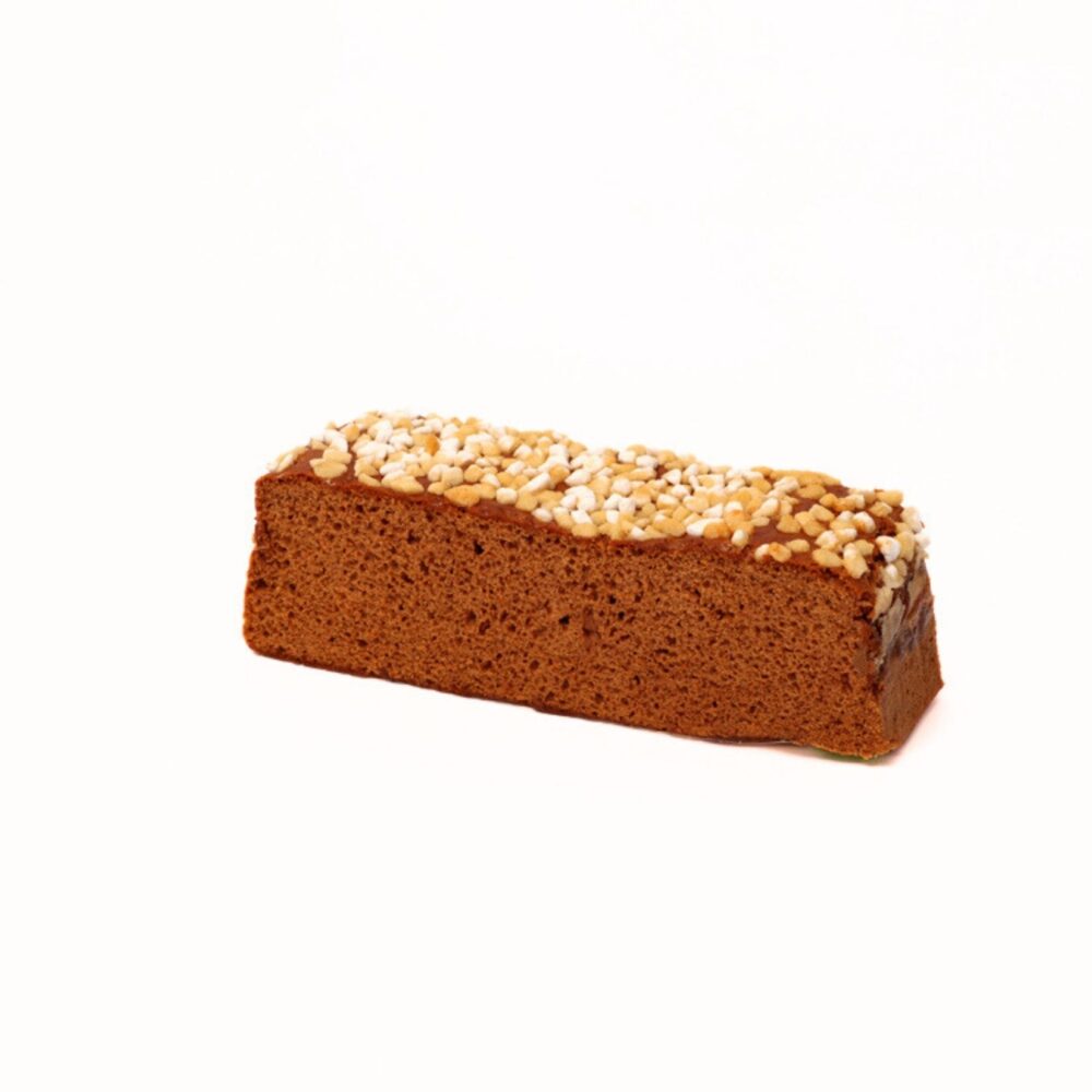 honingkoek gemaakt van lokale nederlandse bijenhoning afgewerkt met grove suikerbibs