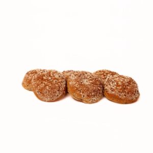 Koolhydraat arme broodjes afgewerkt met lijnzaad en rijstemeel van bakkerij floor van lieshout