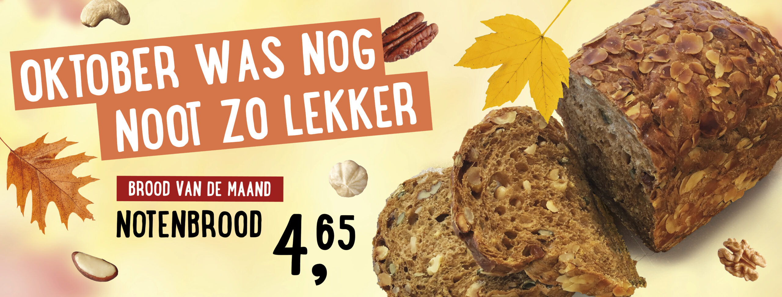Maandaanbieding oktober notenbrood