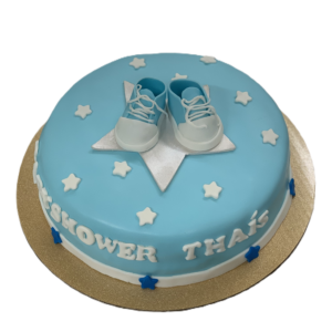 Babyshowertaart - schoentjes en sterren (€4,85 p.p.)