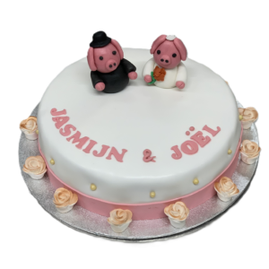 Bruidstaart - varkentjes (€4,85 p.p.)