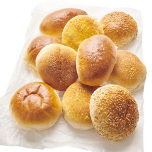 Mini broodjes wit gesorteerd