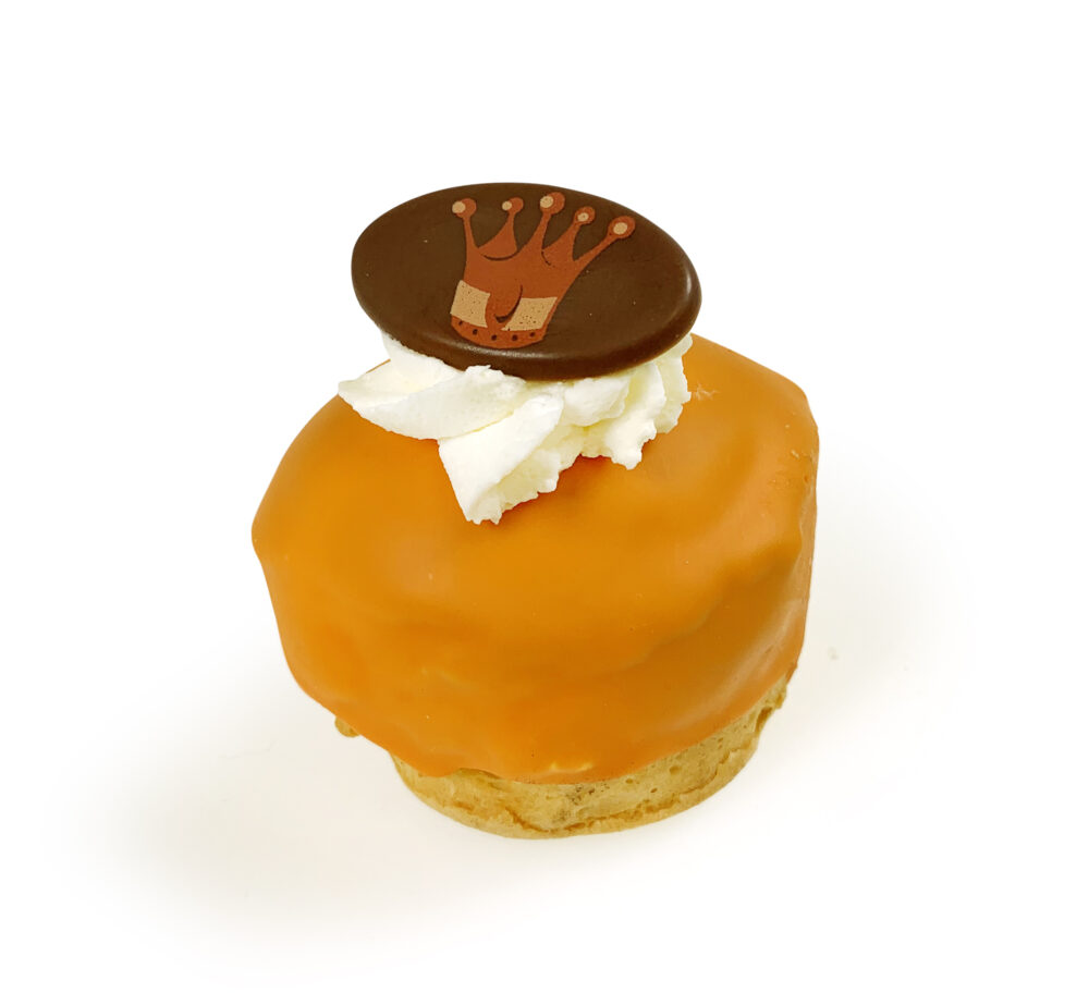 Oranje chocoladebolletje