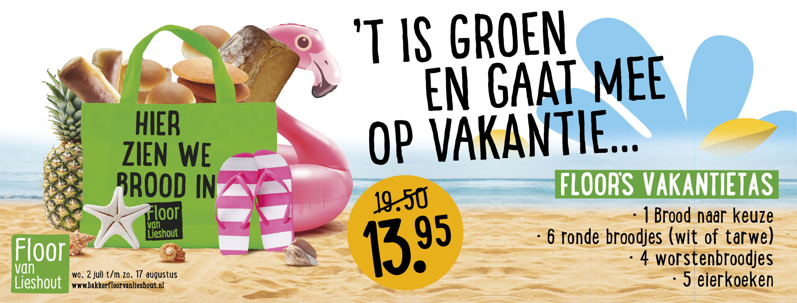 Floor's vakantietas zomer 2025