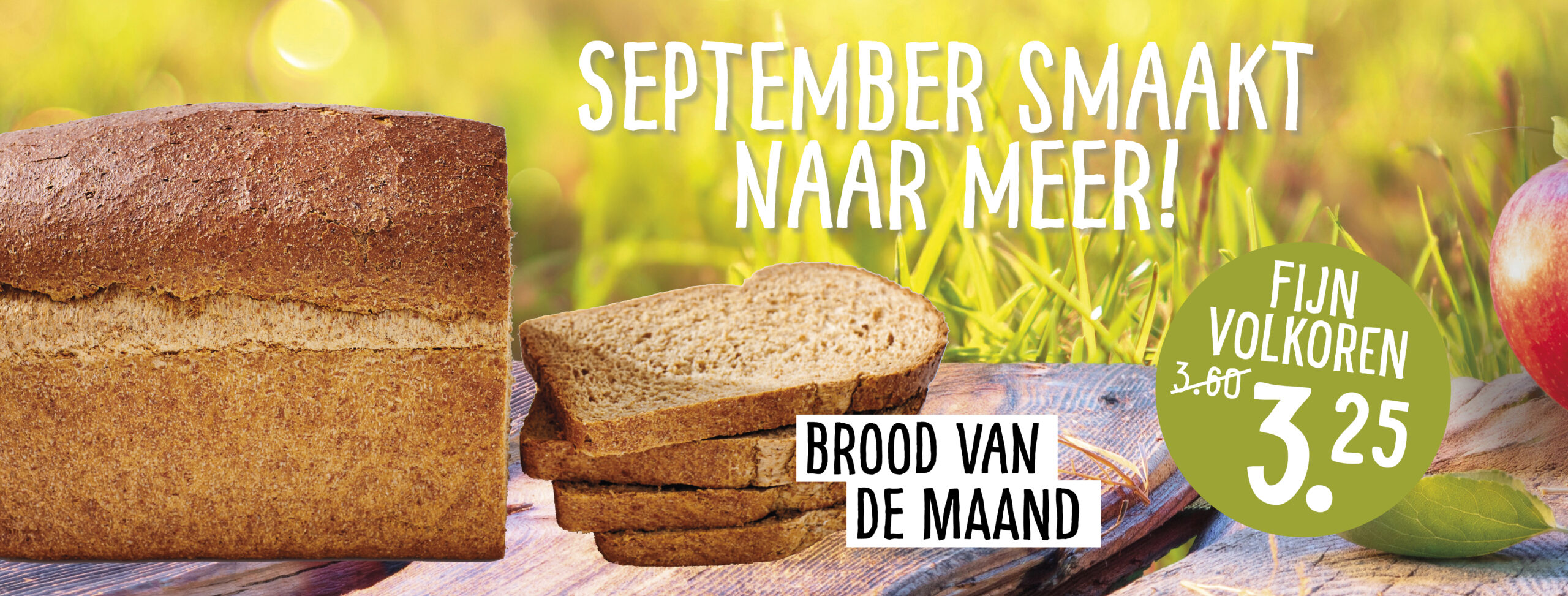 Maandaanbieding september fijn volkoren