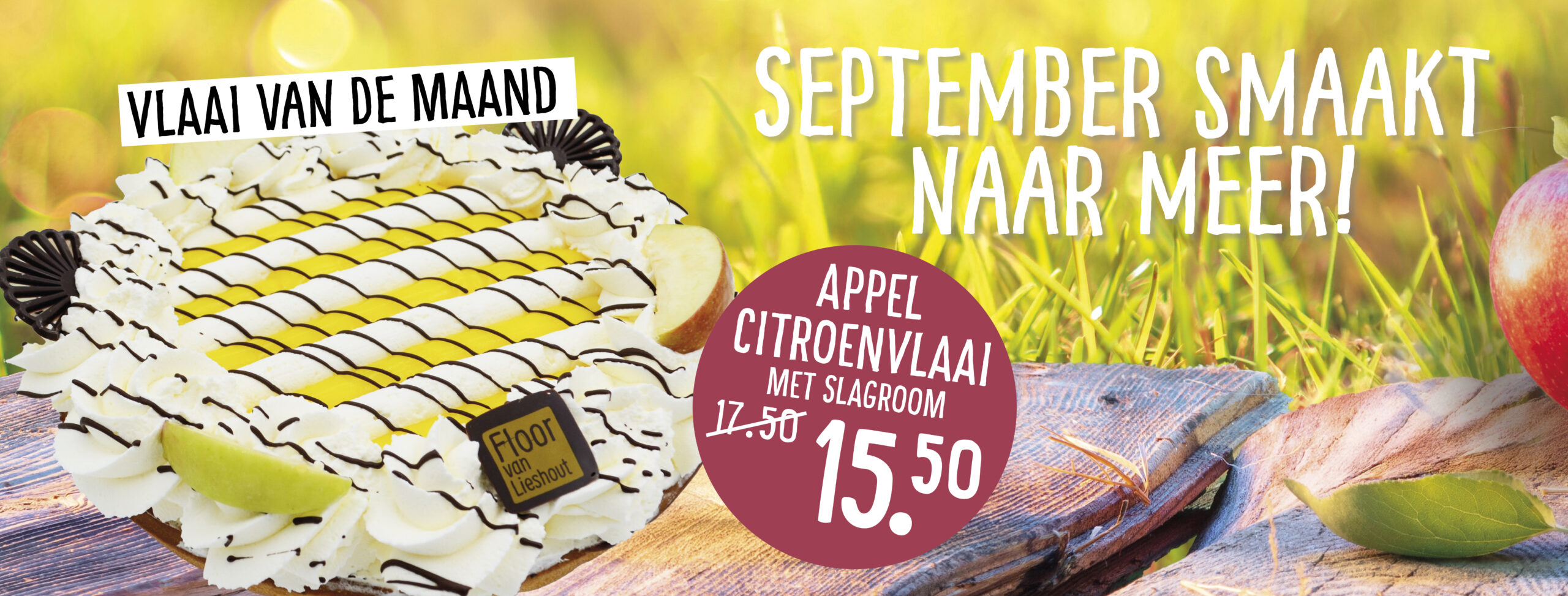 Maandaanbieding september appel citroenvlaai