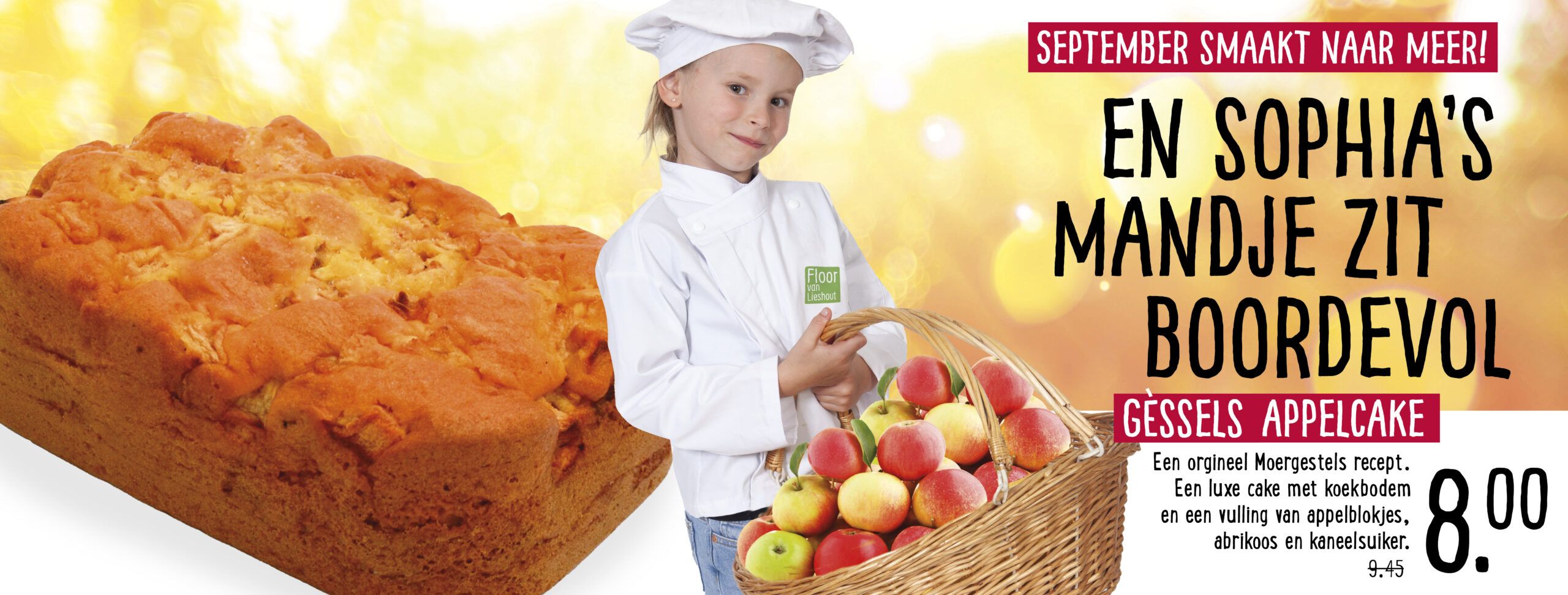Aanbieding Gèssels appelcake - week 37