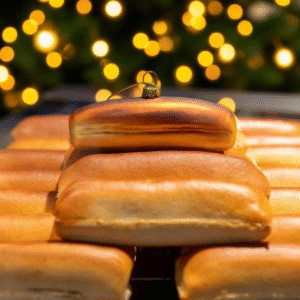 Worstenbroodkerstbal Floor van Lieshout - vitrine