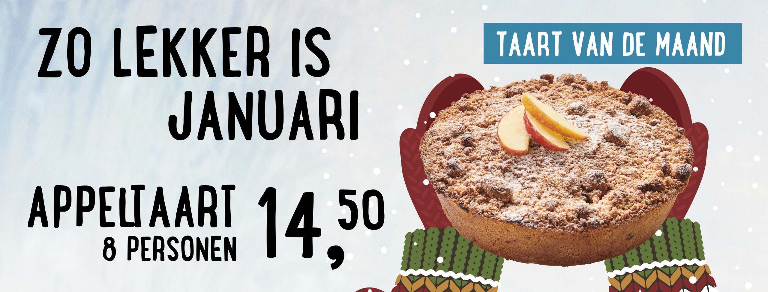 taart maandaanbieding januari 2026