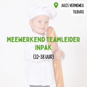 Meewerkend teamleider inpak