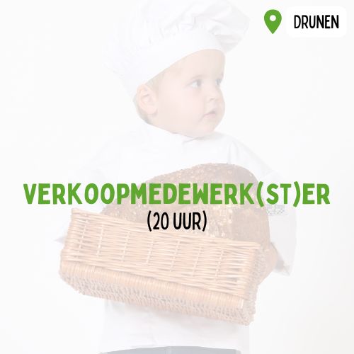 Vacature verkoopmedewerker 20 uur Drunen