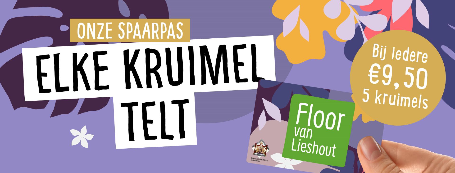 Webbanner spaarpas Floor van Lieshout