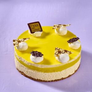 Mango citroen bavarois taartje