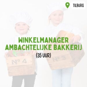 Tilburg - Winkelmanager ambachtelijke bakkerij Floor van Lieshout