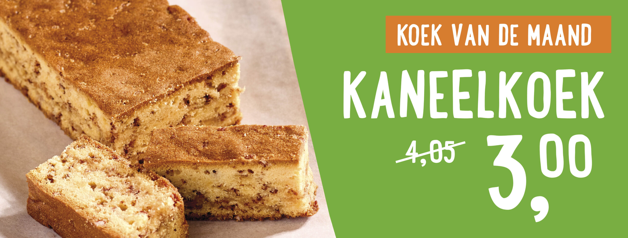 Maandaanbieding augustus 2026 kaneelkoeken
